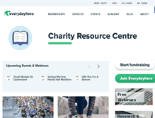Tablet Screenshot of charity.everydayhero.com.au